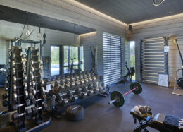 Blockhaus Casa Inkinen, Fitnessstudio