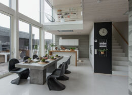 Modernes Holzhaus Cube 170, Küche und Essbereich