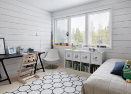 Villa White – Massivholzhaus in Finnland – Kinderzimmer
