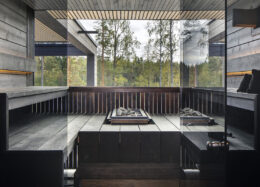 Modernes Architektenhaus, Sauna