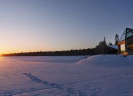 Reposauna in Pallas, Finnland