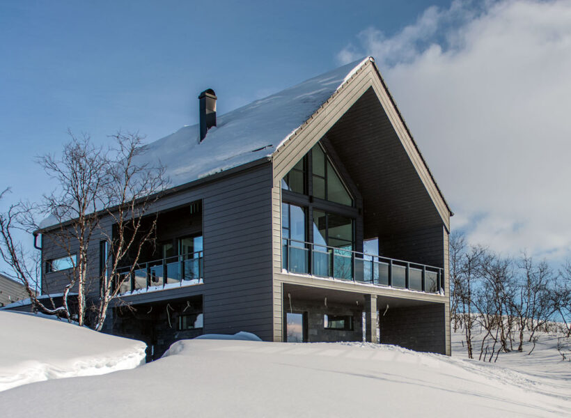 Modernes Holzhaus Villa Kilpisjärvi