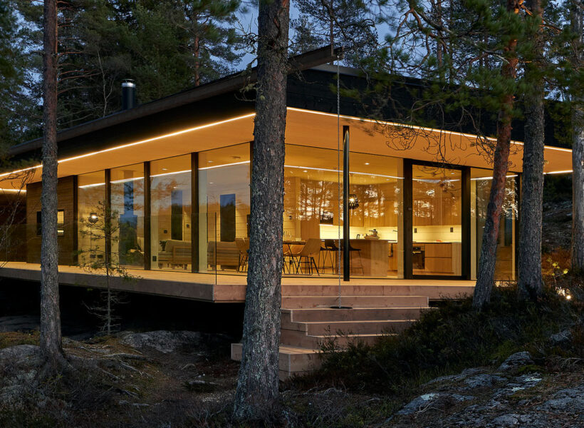 Modernes Holzhaus Villa Puukkoniemi