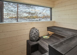 Modernes Holzhaus Villa Puukkoniemi, Sauna