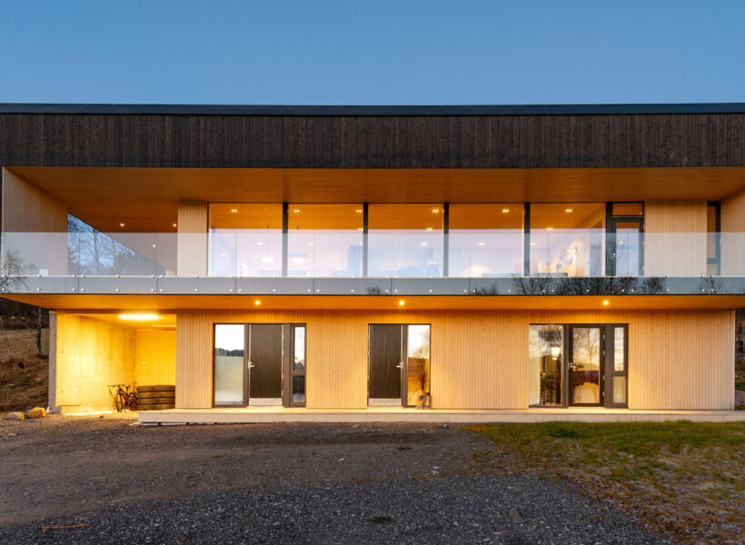 Modernes Holzhaus in Norwegen