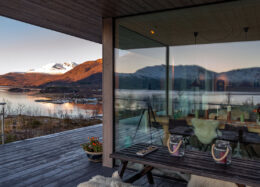 Massivholzhaus in Norwegen - Terrasse