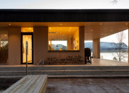 Modernes Holzhaus in Norwegen - Terrasse