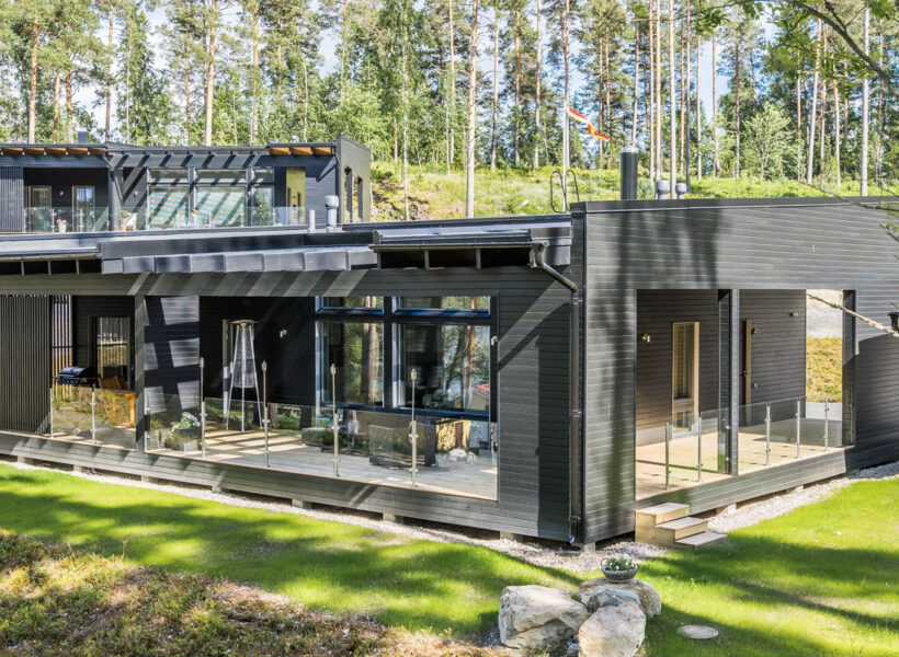 Modernes Holzhaus Pikonlinna