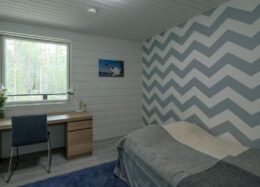 Modernes Holzhaus Polar, Schlafzimmer