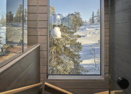 Modernes Massivholzhaus Polar, Treppe