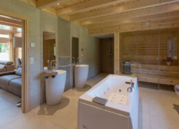 Polar - Massivholzhaus in Frankreich - Bad und Sauna