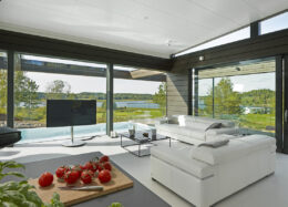 Modernes Massivholzhaus Villa Olo, Wohnzimmer